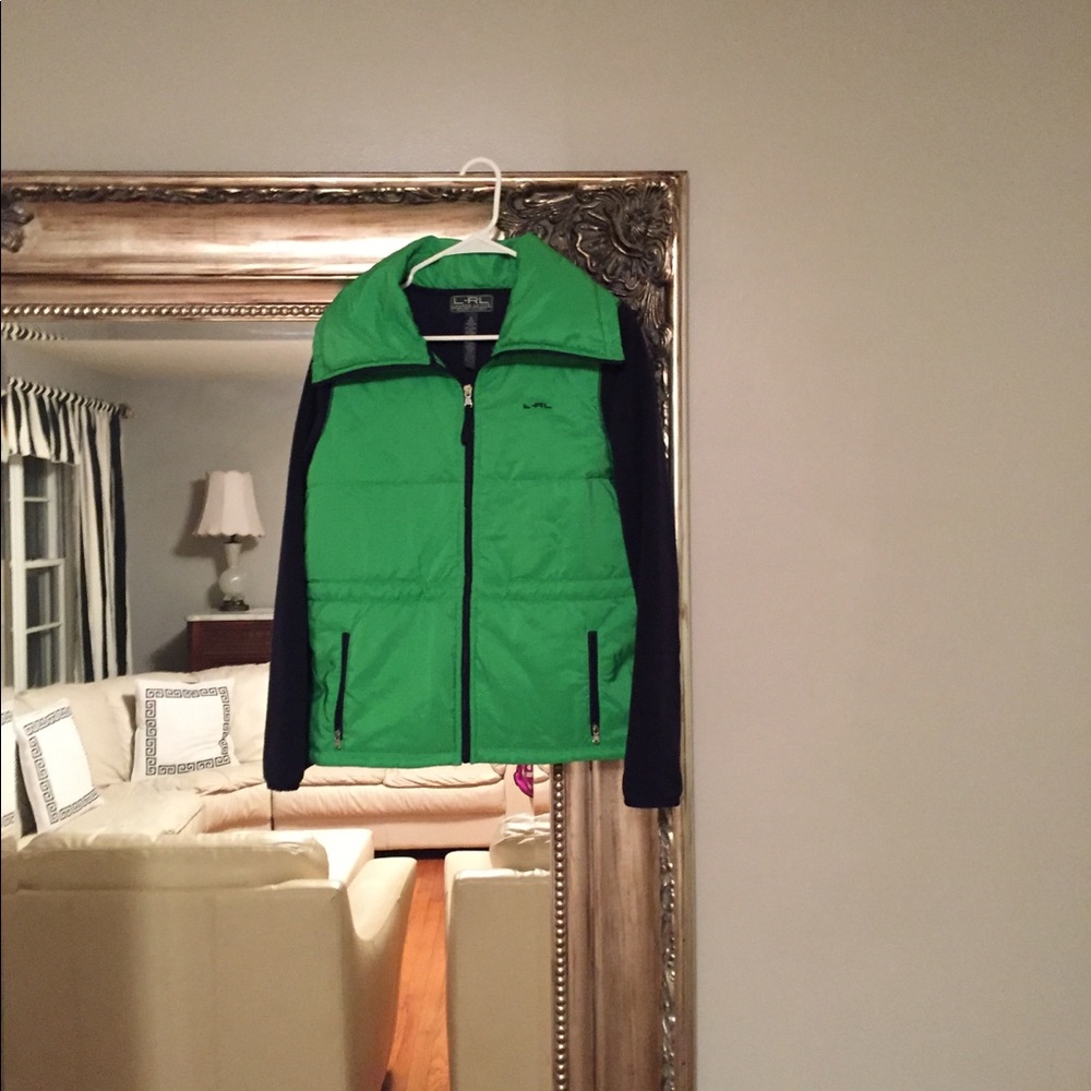 L-RL (Ralph Lauren) Navy and green lightweight